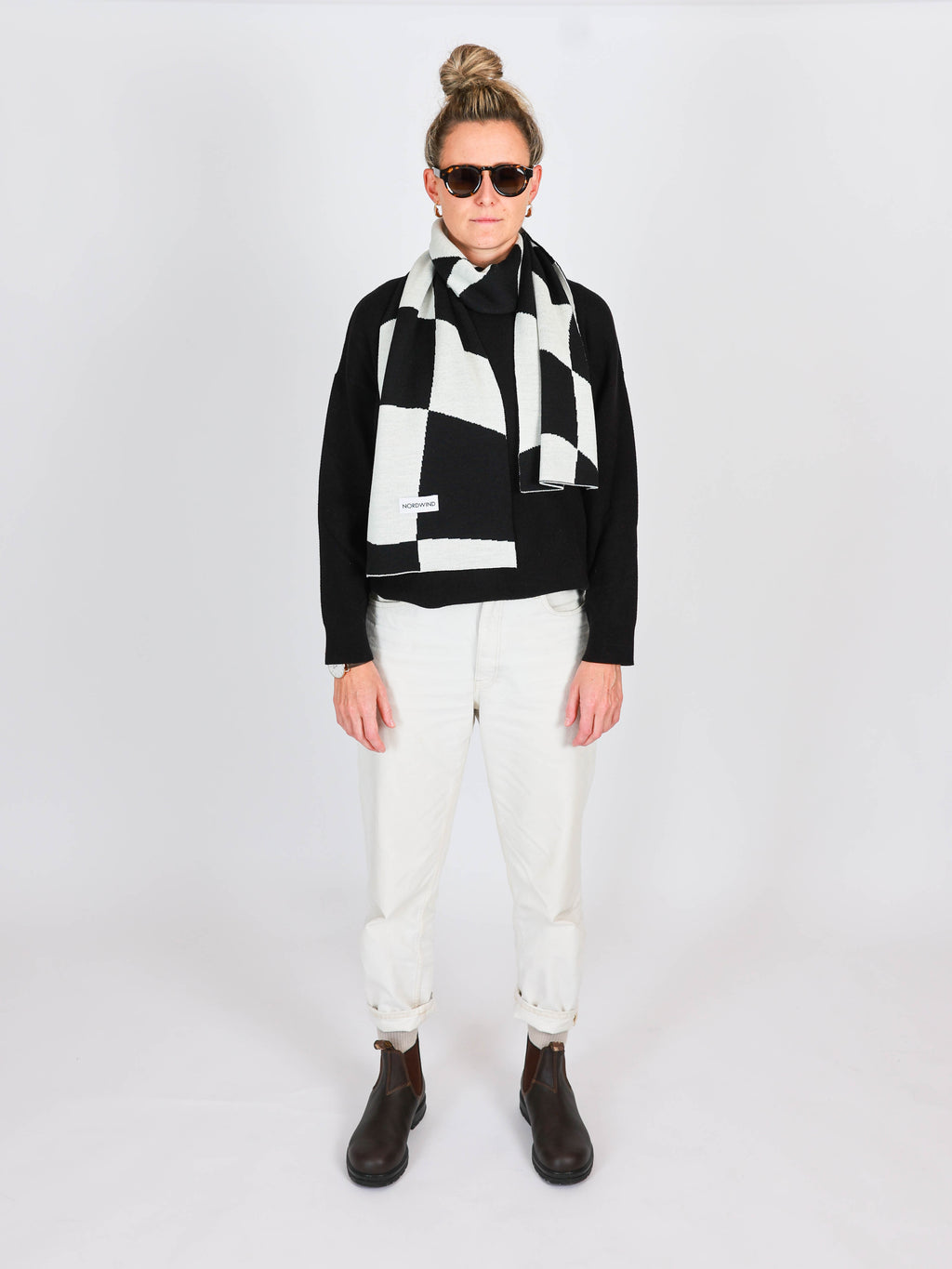 Nordwind Wool Scarf Checkmate #W006