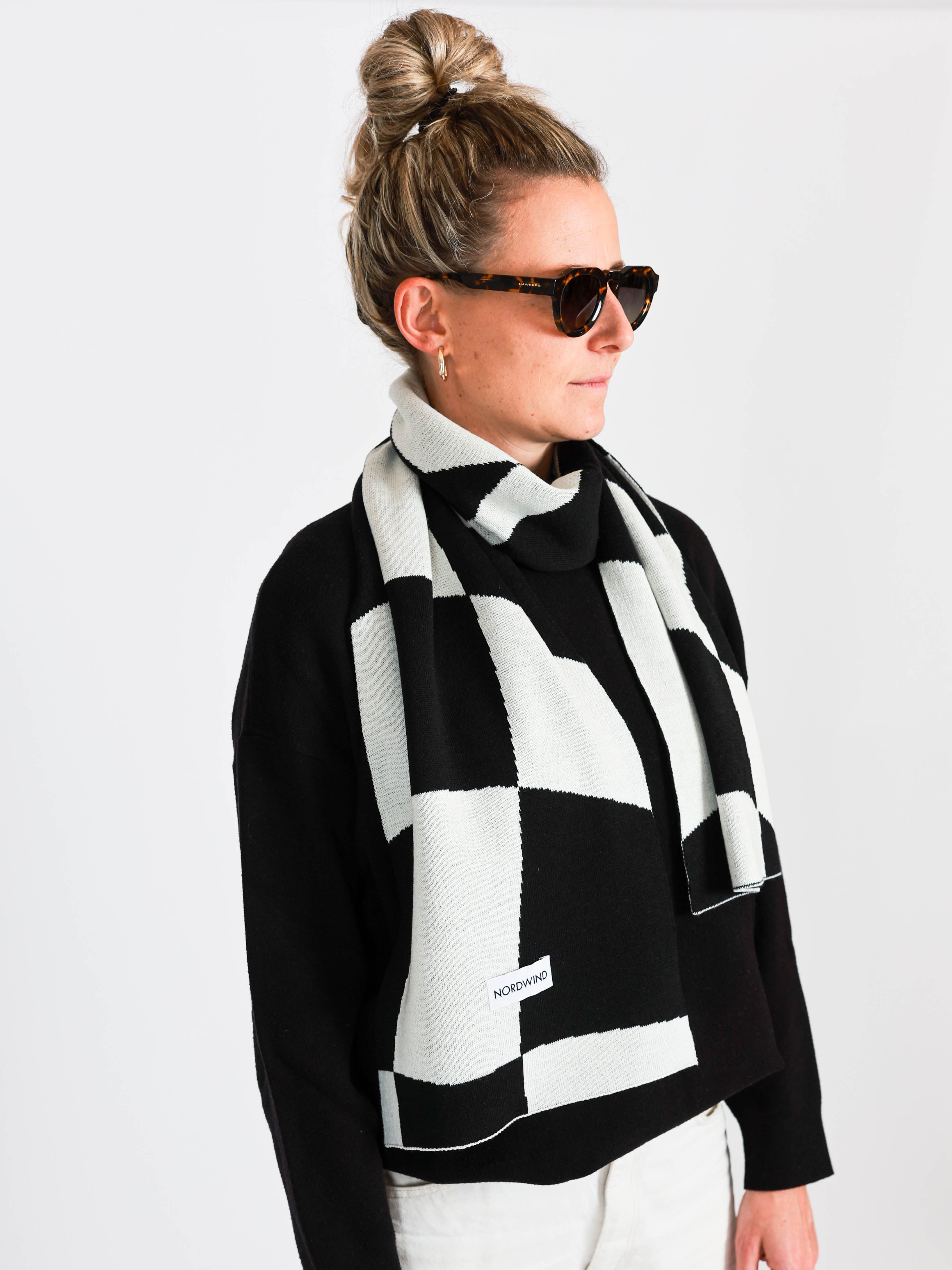 Nordwind Wollschal Checkmate #W006